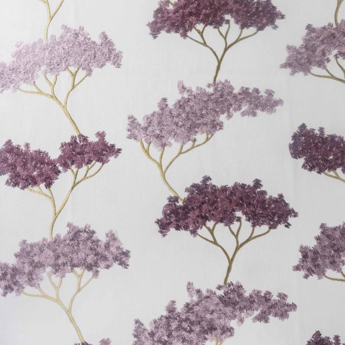 purple embroidered trees the table nj party rentals