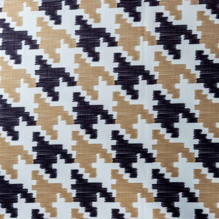 Black and Gold Houndstooth Tabelcloth