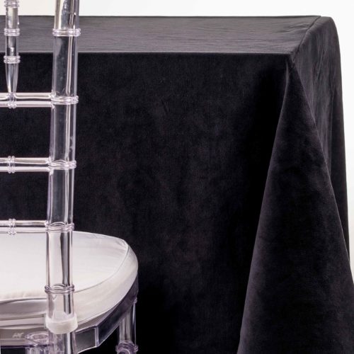black velvet tablecloth rentals for wedding and party in NJ