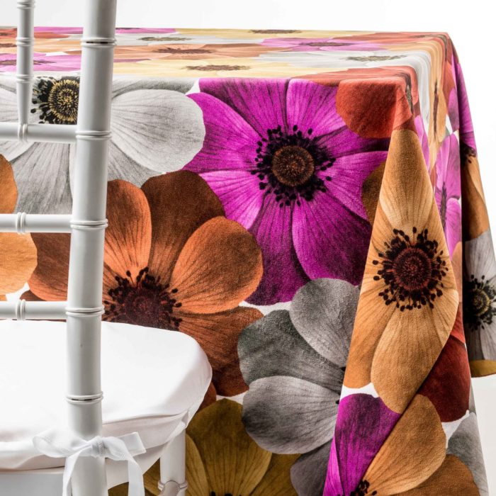 poppy flowers tablecloth